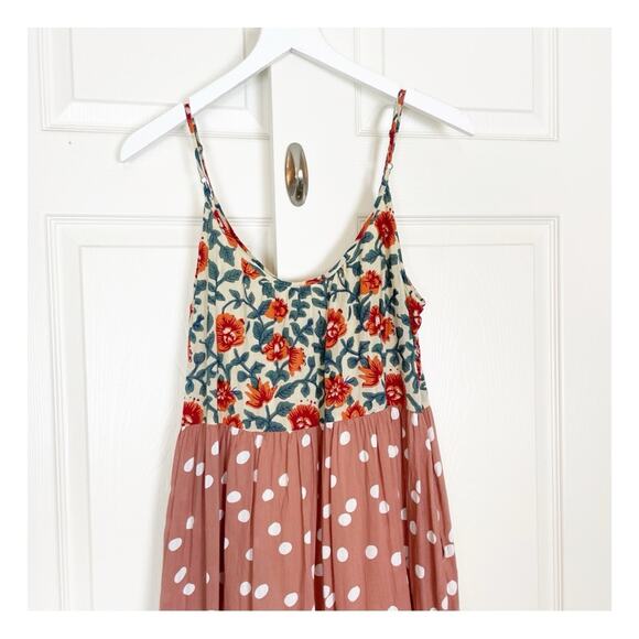 Roller Rabbit Dakota Floral Polka Dot Slip Maxi Sun Dress Lined NWOT - Picture 6 of 10